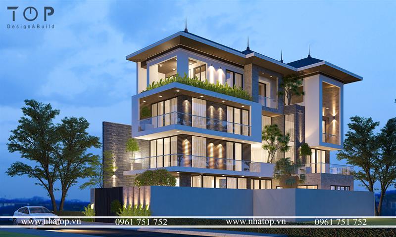 BIỆT THỰ HIỆN TẠI ĐẸP BA TẦNG TẠI TÂN BÌNH
